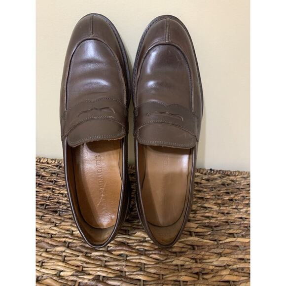Allen Edmonds Men's Denali Brown Penny Loafers size 10 Barely Used Old Money - Picture 1 of 10